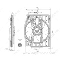 Electric radiator cooling fan for BMW 3